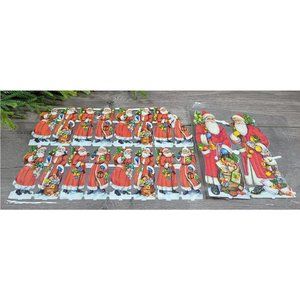 Vintage EAS Germany Paper Lithograph Die Cut Christmas Santa Claus #3152🦋